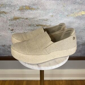 Skechers Shoes Womens Size 9 Beige Espadrille Slip On Martha Stewart SN 158908